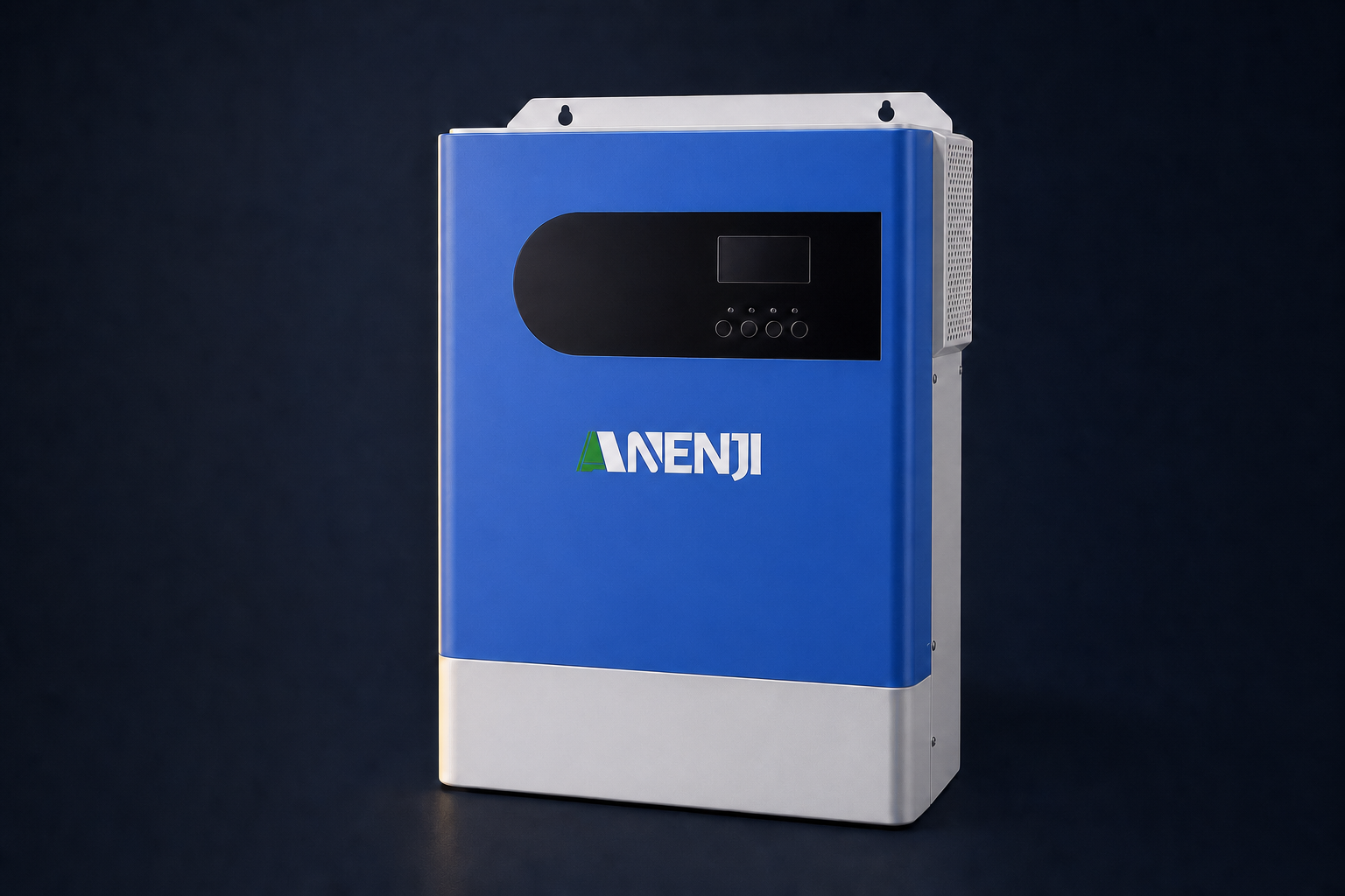 Гибридный инвертор ANENJI ANJ-HHP-II-6.2KP-WIFI на тёмном фоне