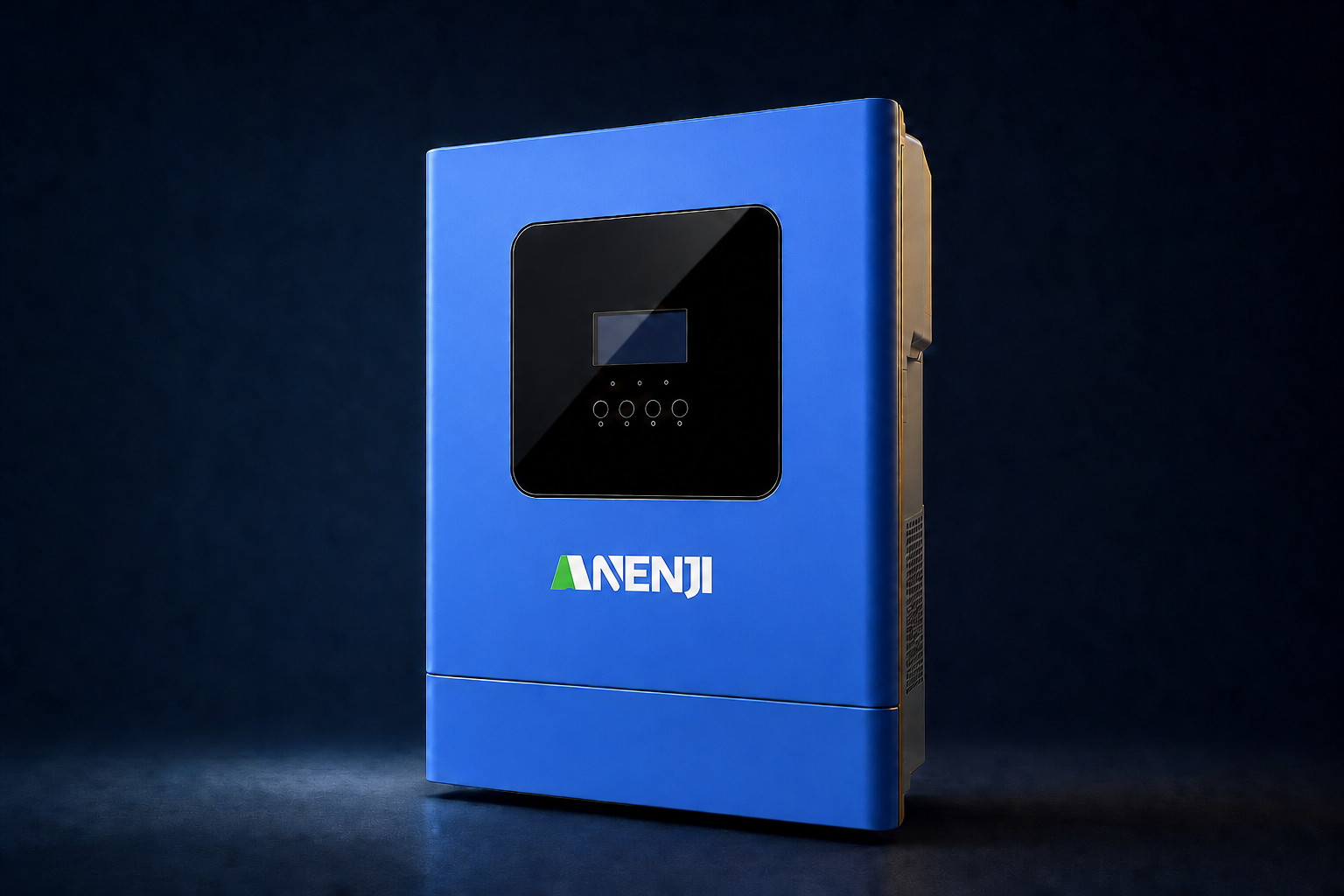 Гибридный инвертор ANENJI ANJ-6200-48PL-WIFI на тёмном фоне